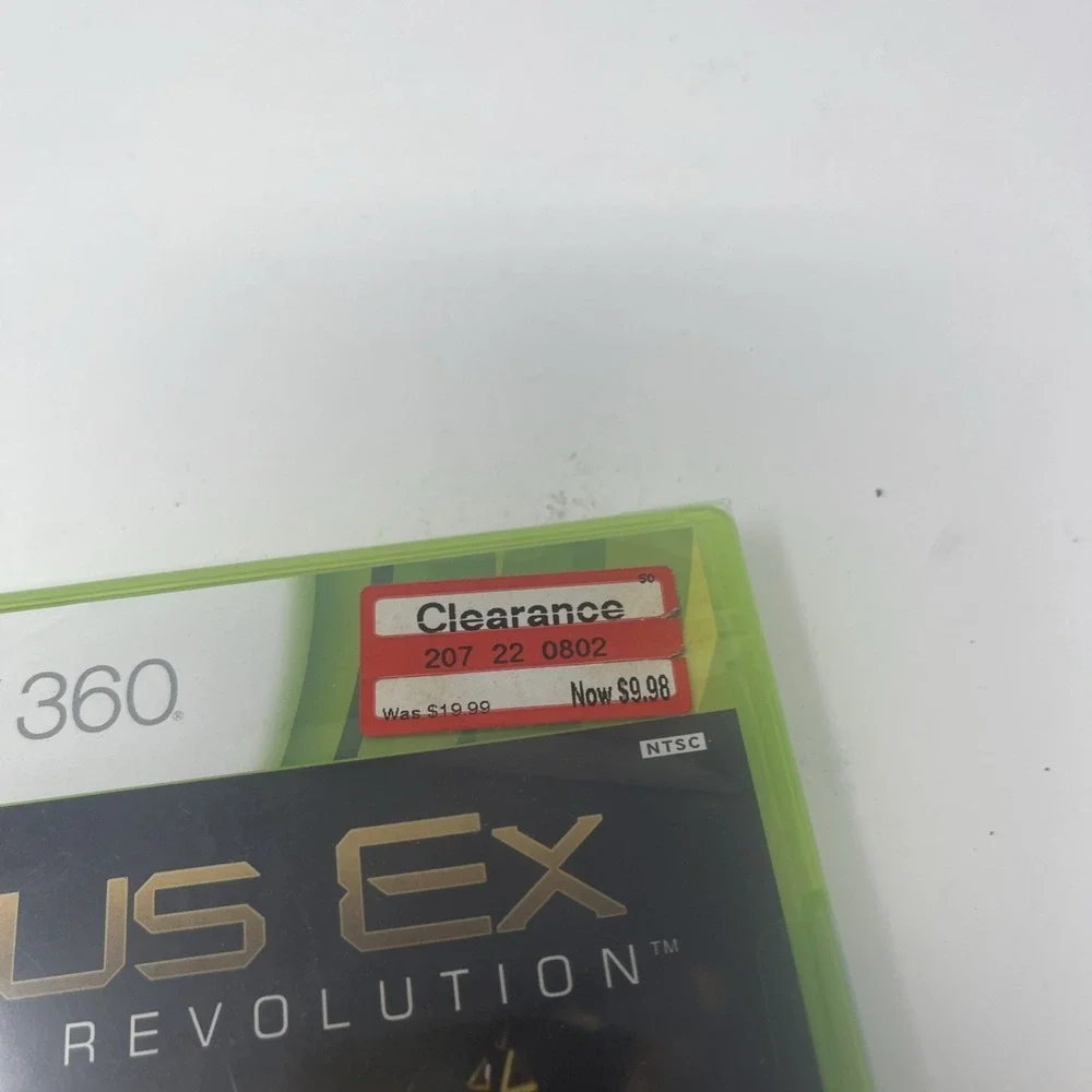 Deus Ex: Human Revolution (Microsoft Xbox 360, 2011) Brand New - Sealed